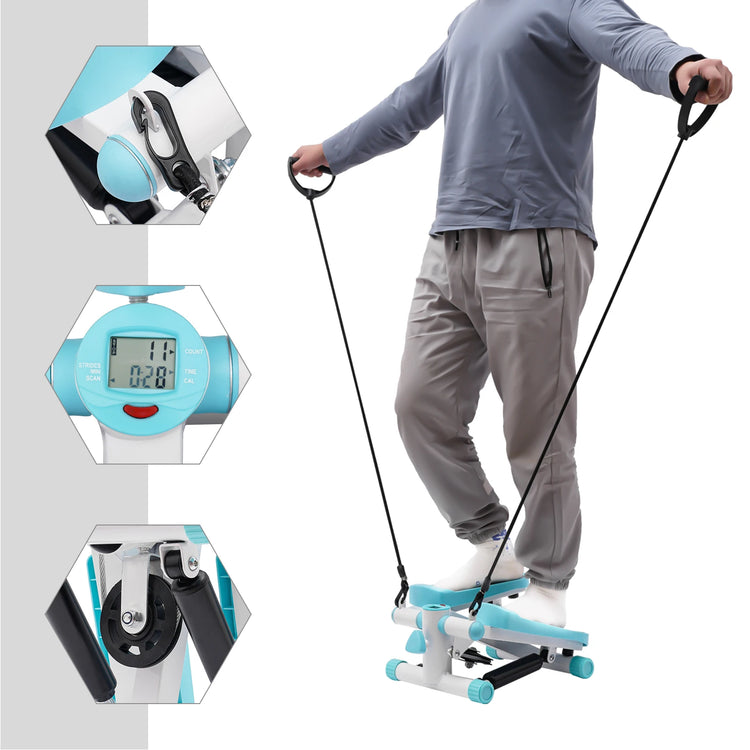 Portable Stepper Fitness Machine For Home Office Workouts by Home for Health and Beauty