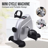 Mini Pedal Exercise Bike Under Desk Bicycle Trainer Fitness Cycling Portable LCD Display Arm Leg Fitness Equipment Home Office by Home for Health and Beauty