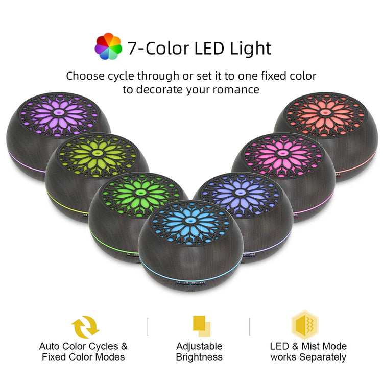 Essential Oil Diffuser With Remote Timer And Six Premium Oils by Home for Health and Beauty