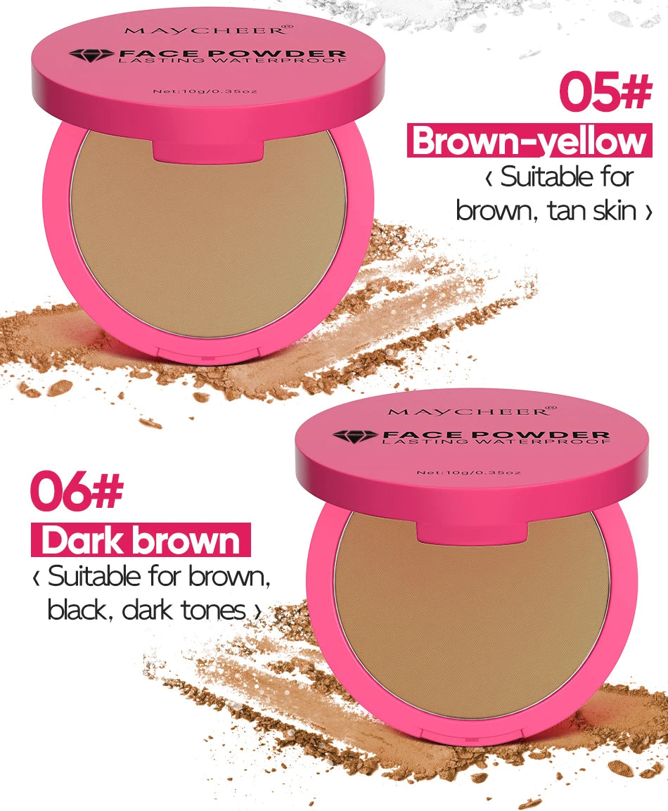 5-color matte setting powder, controls oil, moisturizes, and is long-lasting and waterproof, creating a natural makeup look. by Home for Health and Beauty