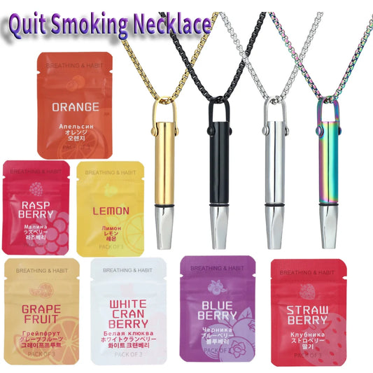 Anxiety Relief Breathing Necklace For Quitting Smoking Meditation