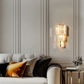 Crystal Wall Lamp Modern 3-Layer Wall Crystal Sconce Light E14 Led Corn Lights by Home for Health and Beauty