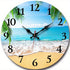 XMSJ Round Wooden Wall Clock Silent Living Room Decor by Home for Health and Beauty