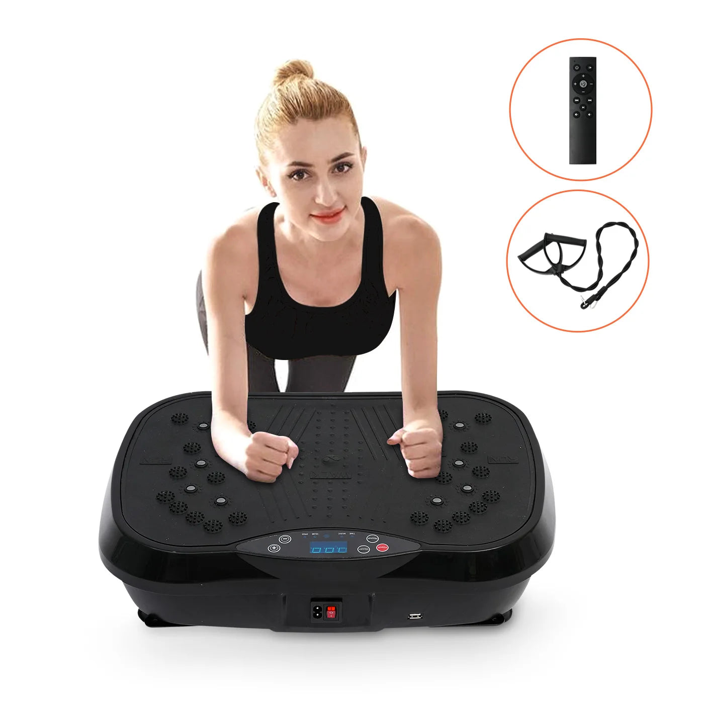 H Vibration Plate Exercise Machine for Whole Body Fat Burning