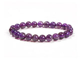 JD Natural Stone Beads Bracelet Amethyst Tiger Eye Crystal Quartz Agate Gem Beads Bangles Women Men Reiki Healling Jewelry Gift by Home for Health and Beauty