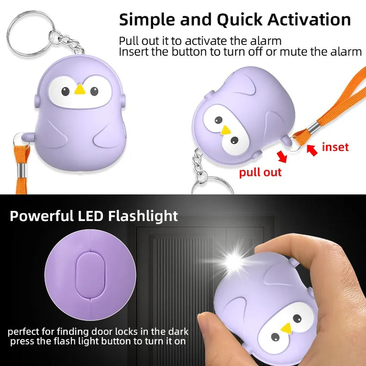 Personal Self Defense Alarm 130db Self Defense Siren Safety Alarm For Women Girl Personal Keychain Alarm With lighting by Home for Health and Beauty