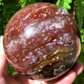 1pc Ocean Jasper Sphere, Crystal Collection by Home for Health and Beauty