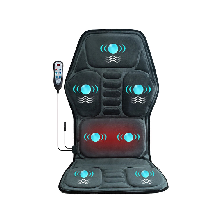 HOMEMASSA Vibration Back Massager Seat Cushion With Heat Massage Chair Pad by Home for Health and Beauty