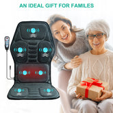 HOMEMASSA Vibration Back Massager Seat Cushion With Heat Massage Chair Pad by Home for Health and Beauty