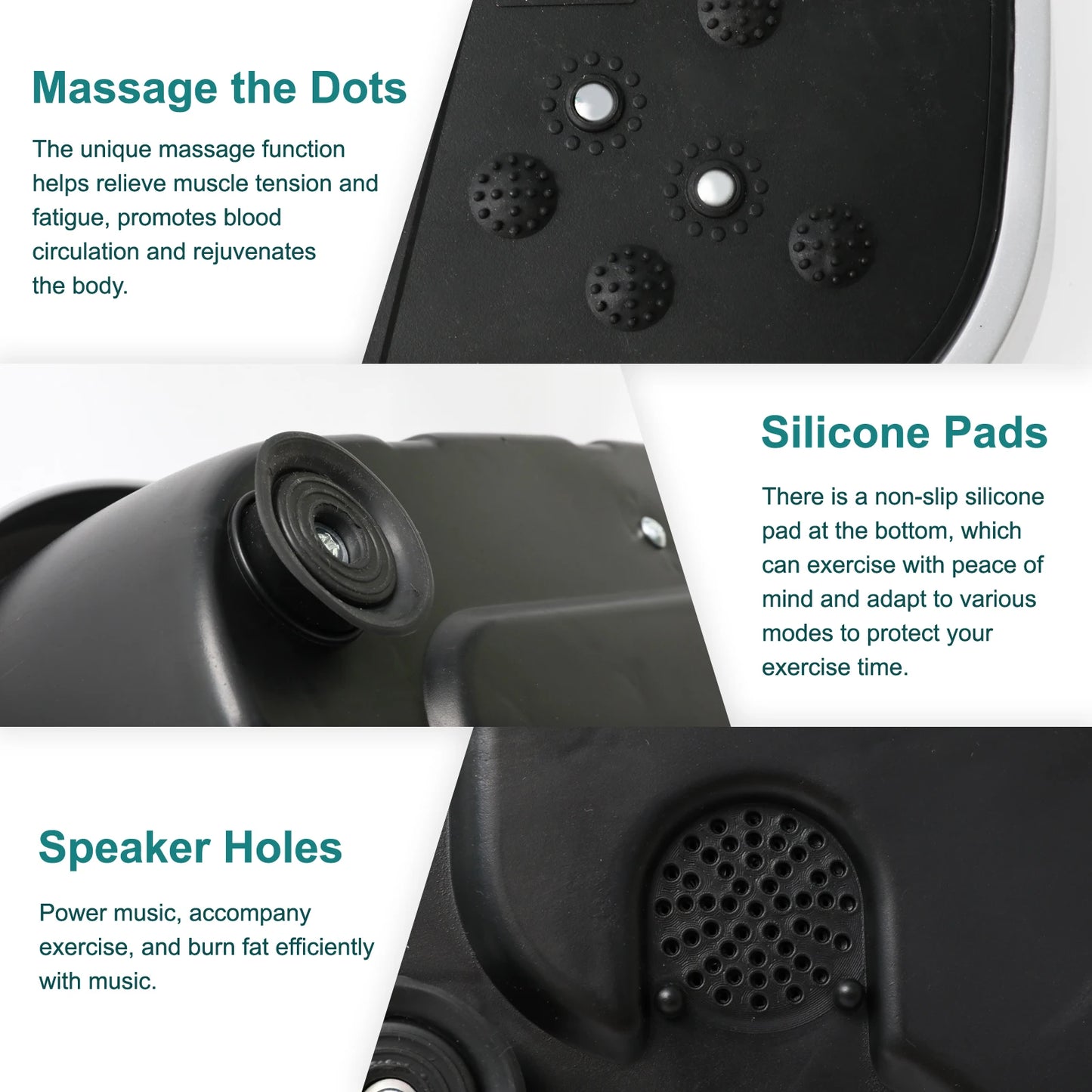 H Vibration Plate Exercise Machine for Whole Body Fat Burning