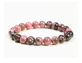 JD Natural Stone Beads Bracelet Amethyst Tiger Eye Crystal Quartz Agate Gem Beads Bangles Women Men Reiki Healling Jewelry Gift by Home for Health and Beauty