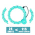 Hula Hoop Smart Weighted For Adults Weight Loss 47 Inch Waist 24 Detachable Links Fitness Hoop For Women And Beginners by Home for Health and Beauty