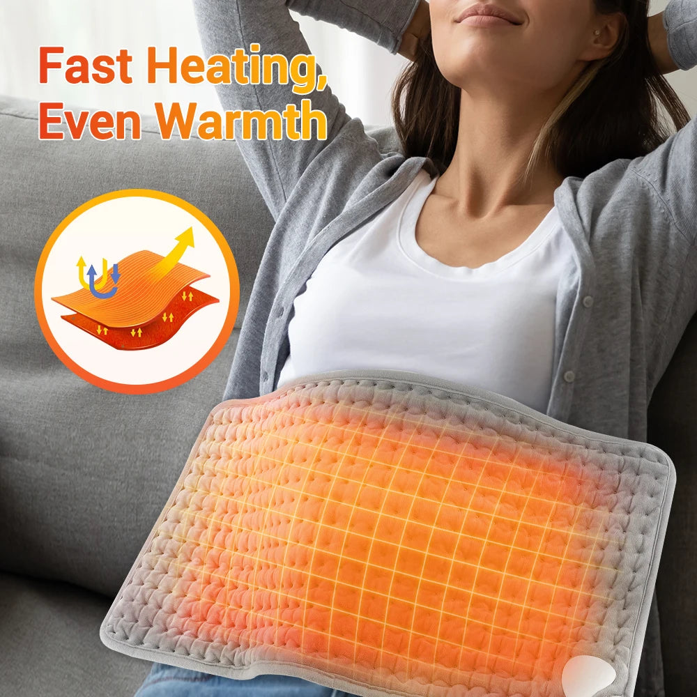 Electric Heating Waist Pad With Adjustable Temperature Massage
