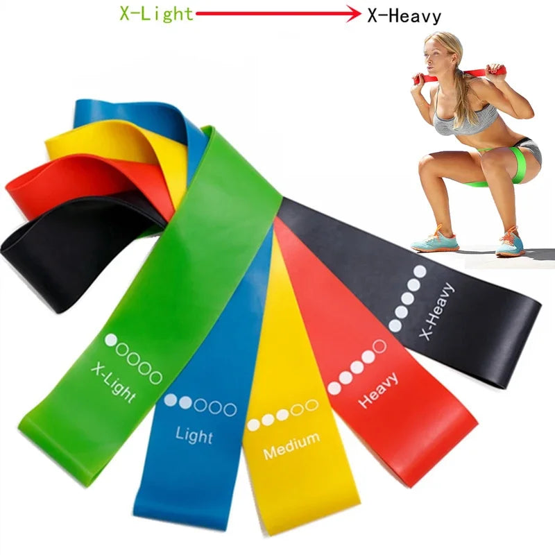 Resistance Bands Fitness Set 5 Rubber Loop Bands