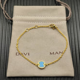 High-Quality Elegant and Simple Gold-Plated Round Bracelets and Necklaces Set by Home for Health and Beauty