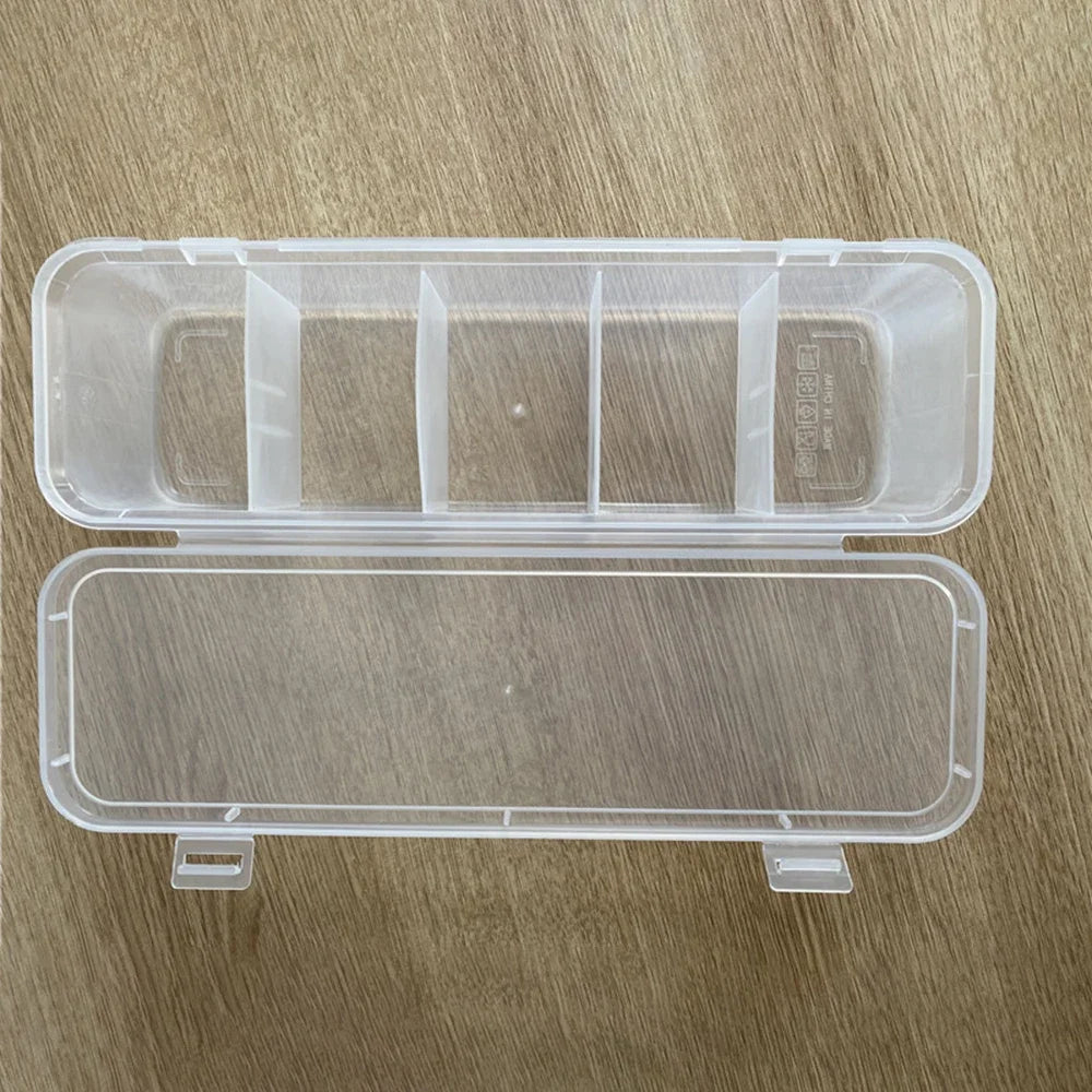 Plastic Five-Compartment Hair Accessories Organizer Box