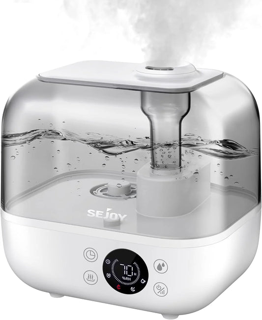Sejoy Ultrasonic Cool Mist Humidifier Quiet Operation Timer