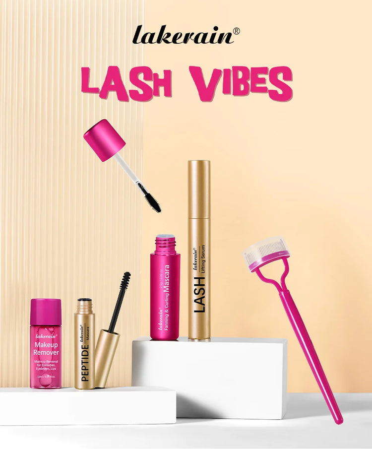 Lash & Brow Set Eyebrow Eyelash Growth Serum Peptide Mascara Eyelash Eyebrow Longer Fuller Thicker Curling Lash Eye Care Makeup by Home for Health and Beauty