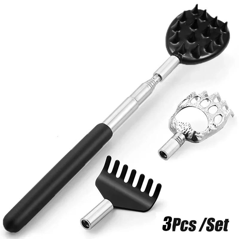 1/3/5PCS Back Scratcher Telescopic Scratching Massage Tool Back Scratcher Scraper Extendable Telescoping Itch Massage Relaxation by Home for Health and Beauty