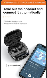 SK Ultra-thin Sleep Headphones 5.3 Wireless Bluetooth Headset Invisible Earbuds Hidden In Ear Button Sports Earphones Waterproof by Home for Health and Beauty