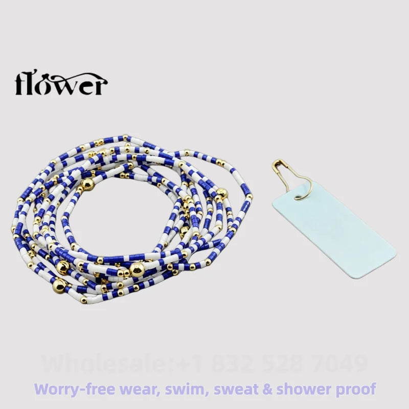 Waterproof Charm Beads Stackable Bracelets Bangles Fashion Fine Jewelry Gift For Women Anniversary Birthday by Home for Health and Beauty