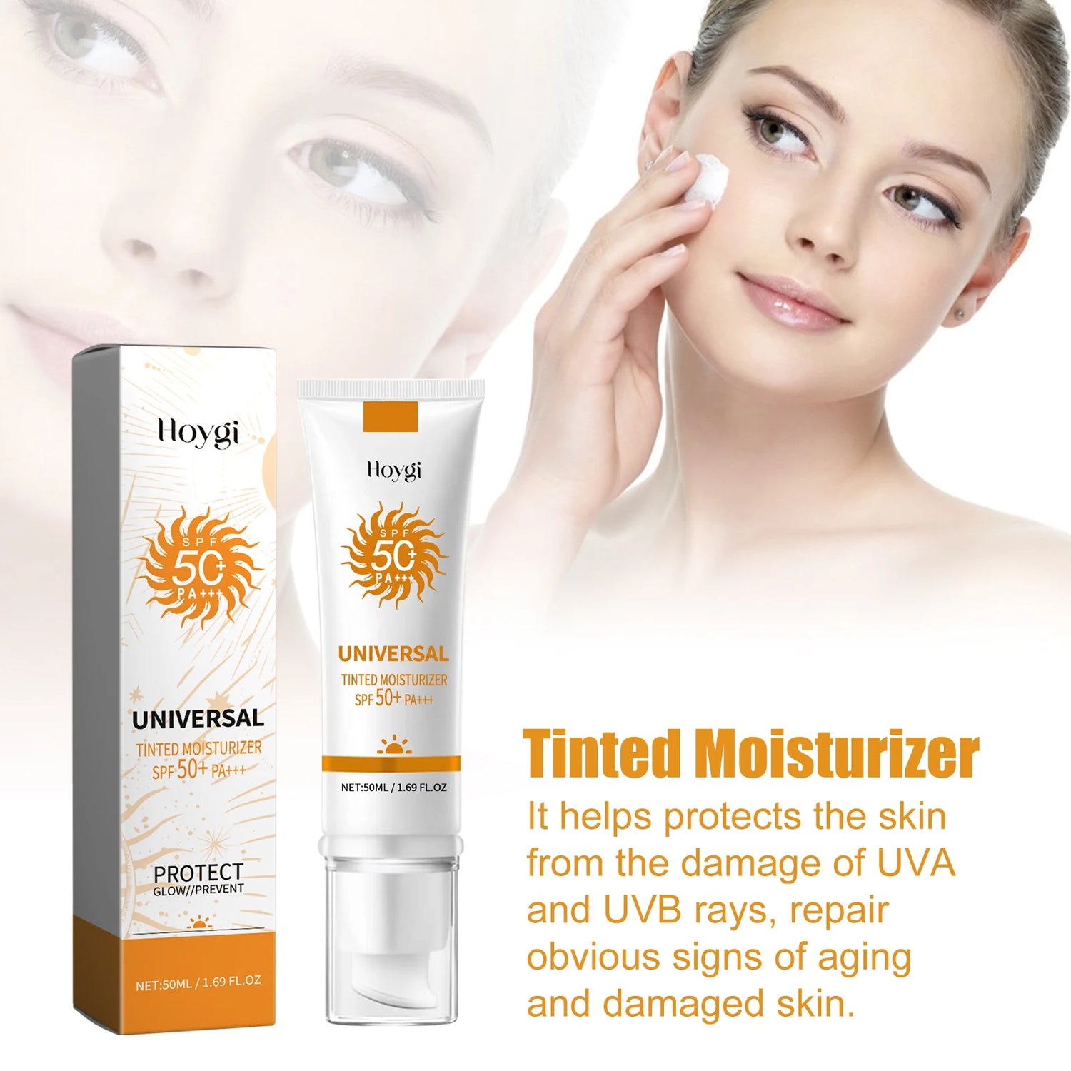 Hoygi Sunscreen Whitening Face Base SPF50 Moisturizing UV Protection by Home for Health and Beauty