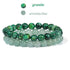 2Pcs Colorful Natural Stone Bead Bracelet Set 8MM Natural Agates Turquois Amethysts Quartzs Gem Stretch Bangle Jewelry Gift by Home for Health and Beauty