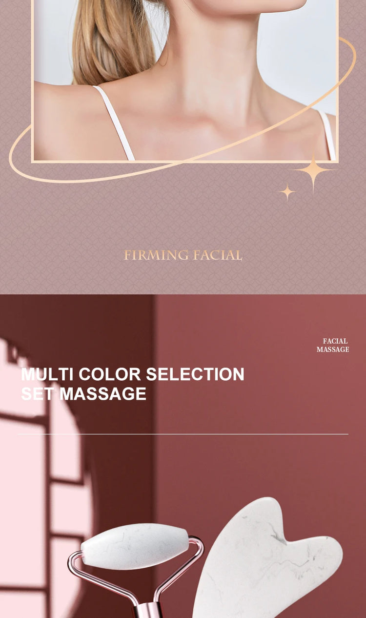 Roller for Face Neck Eye Resin Facial Massage Instrumenr Health Care Scraping Board Musclee Beauty Skincare Tools by Home for Health and Beauty