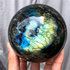 1pc Blue Light Violet Tourmaline Crystal Ball Home Decor by Home for Health and Beauty