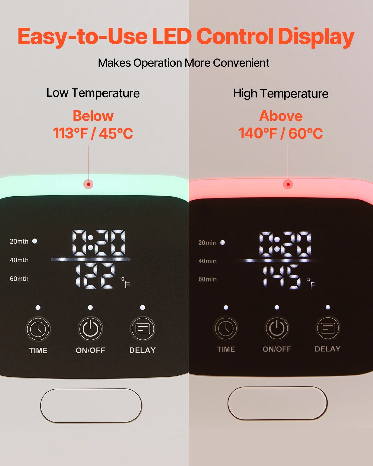 Towel Warmer Bucket With LED Timer Security Lock