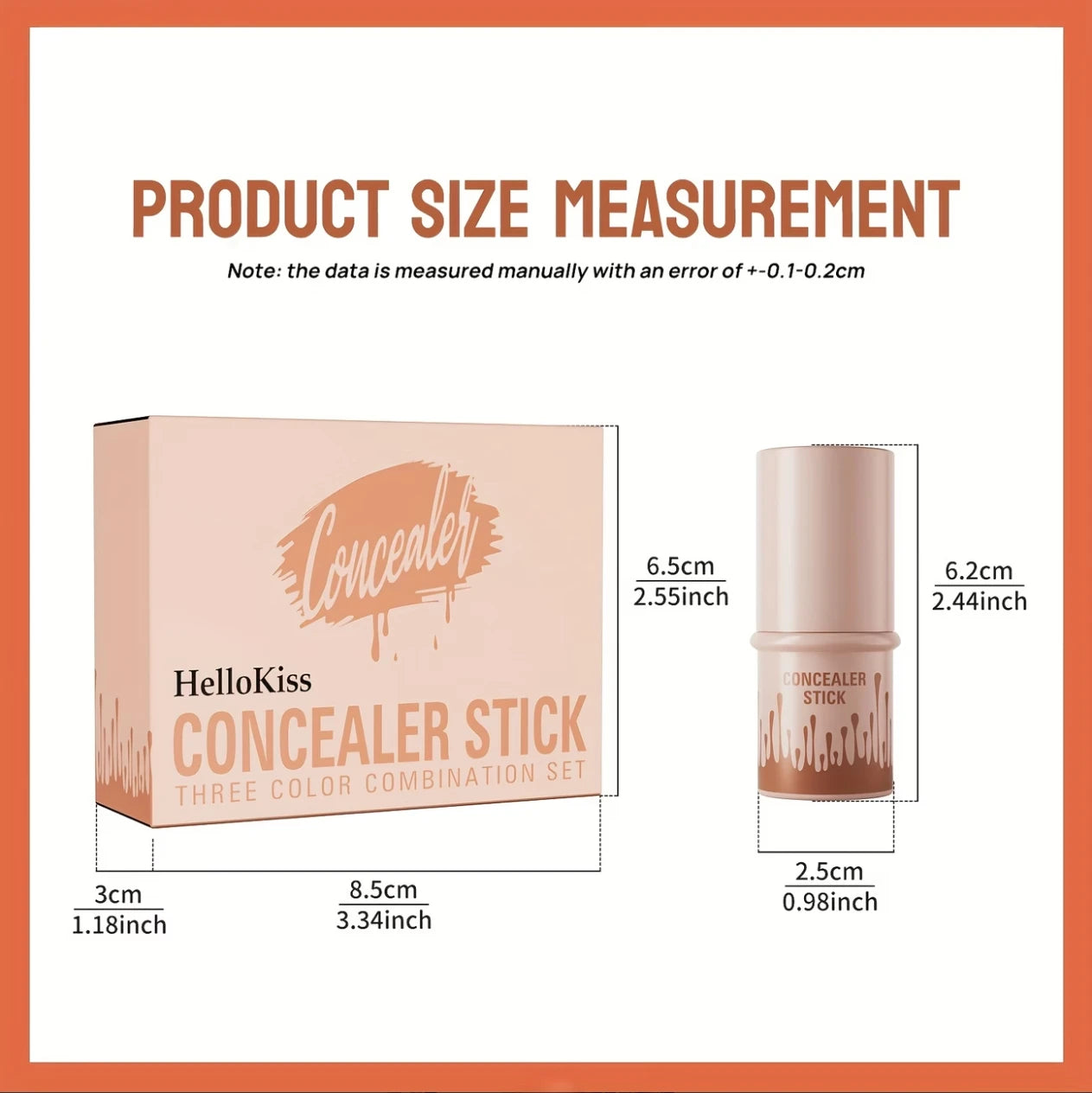 contour stick set 3-piece , including blush stick, highlighter stick, bronzer stick, and eyeliner, refreshing and non-greasy, wat by Home for Health and Beauty