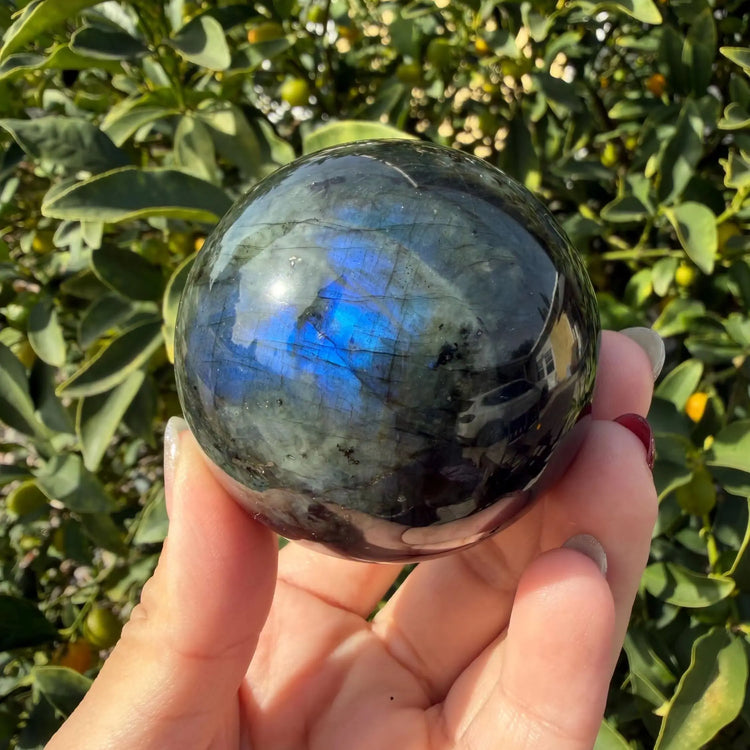 6-10cm Labradorite Ball Sphere Home Decoration Crafts High Quality Natural Smooth Stone Crystals and Stones Healing Ball by Home for Health and Beauty