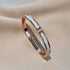 Sparkling Zirconia Inlaid Stainless Steel Bracelet 5/1pcs Set for Women Stackable Bangles Fashion Non Fading Jewelry Gift by Home for Health and Beauty