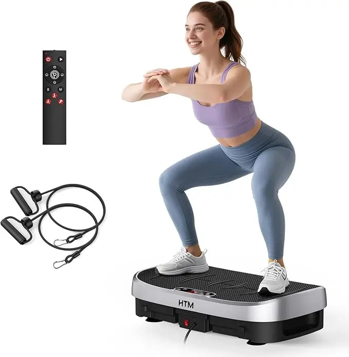 Vibration Plate Fitness Platform with 120 Levels Silent Operation by Home for Health and Beauty