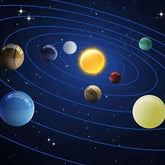 Solar System Natural Crystal Gemstones Set 9 Planets Sphere Ball Stone Galaxy Model Ornaments Gift Home Office Decor by Home for Health and Beauty