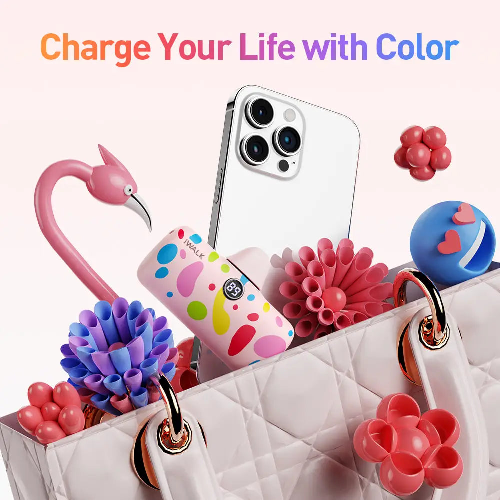 IWALK 4800mAh Mini Capsule Fast Charging Power Bank Portable Pocket 20W Fast Charging Emergency Suitable for iPhone Lightning by Home for Health and Beauty