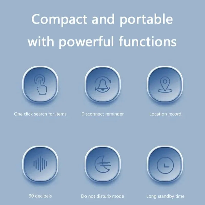 Mini Smart Anti-Lost Tracker Reminder For Pets Kids Bag Wallet 5G Bluetooth GPS Device Air Tag Finder Tracking Locator by Home for Health and Beauty