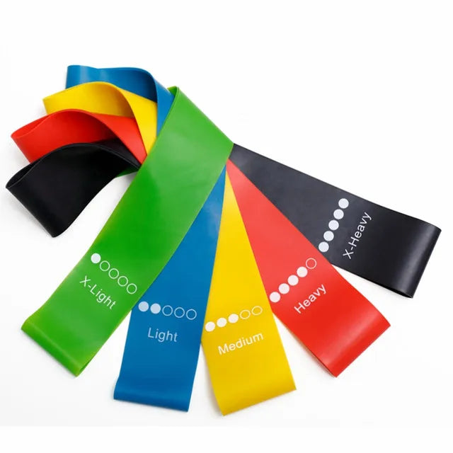 Resistance Bands Fitness Set Rubber Loop Bands Strength Training Workout Expander Yoga Gym Equipment Elastic Rubber Loop by Home for Health and Beauty