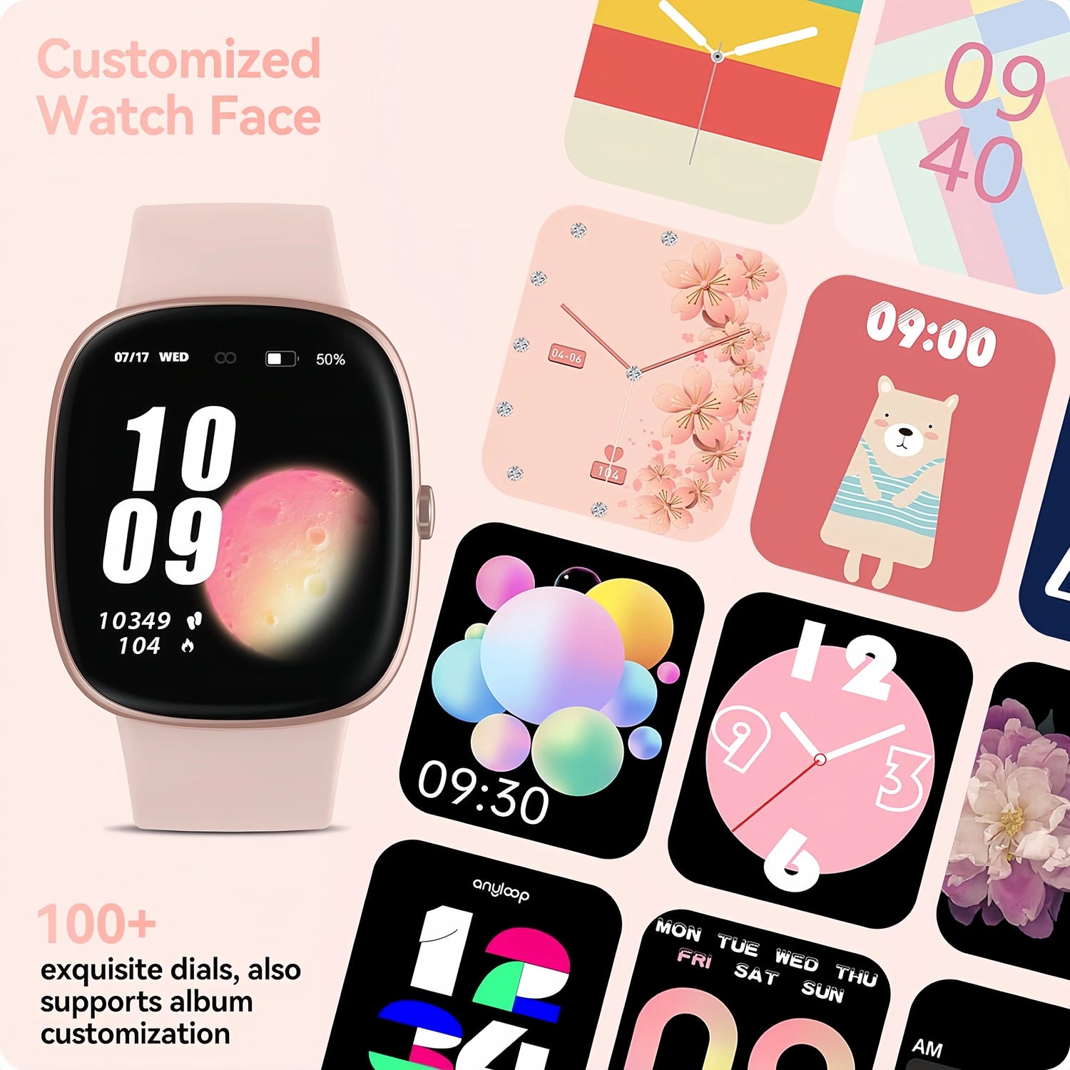 Smart Watch Fitness Tracker With Sleep Tracking by Home for Health and Beauty