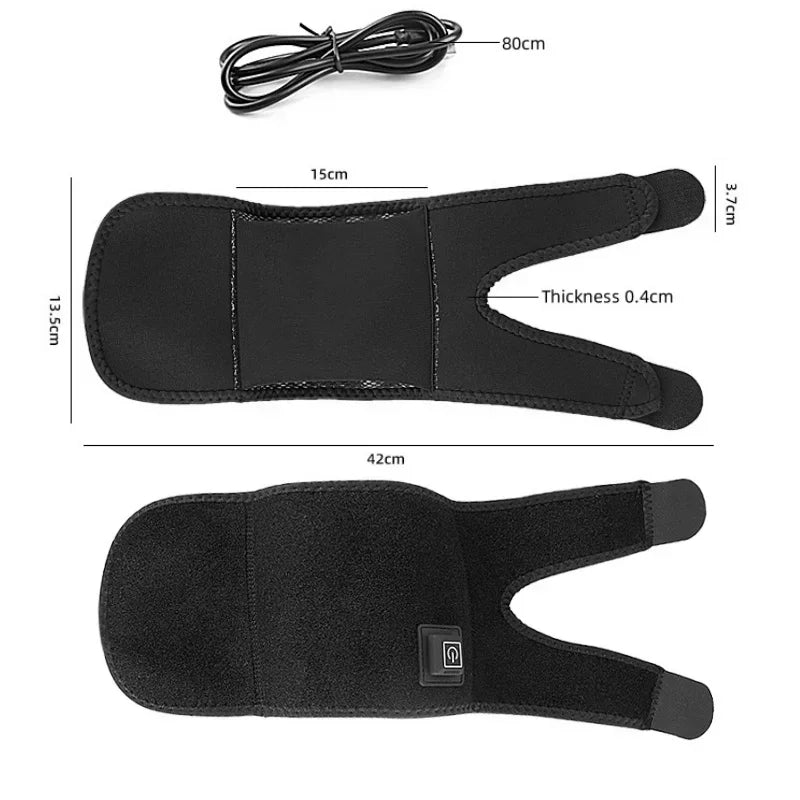 Electric Heated Knee Massager Brace With Adjustable Temperature