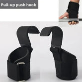 1/2PC Non-Slip Weight Lifting Hookspremium Pair of Straps Weightlifting Deadlift Chin Pull Up and Exercise Fitness Hook Training by Home for Health and Beauty