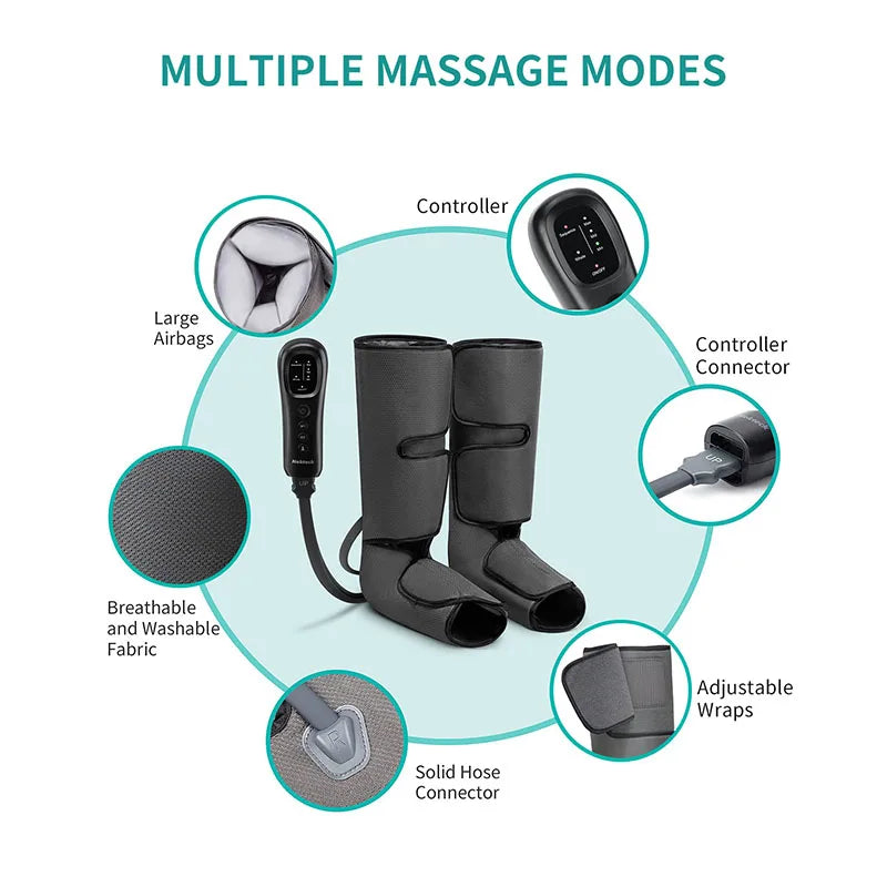 Leg Massager Calf Wrap Air Compression Massage by Home for Health and Beauty