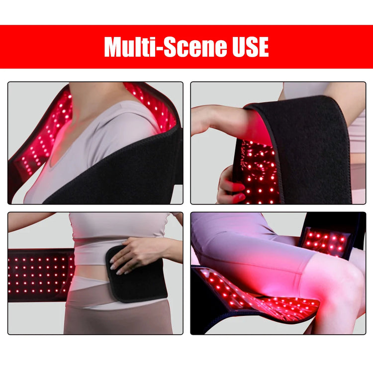 Electronic Red Light Therapy Belt 660nm 850nm Near Infrared by Home for Health and Beauty