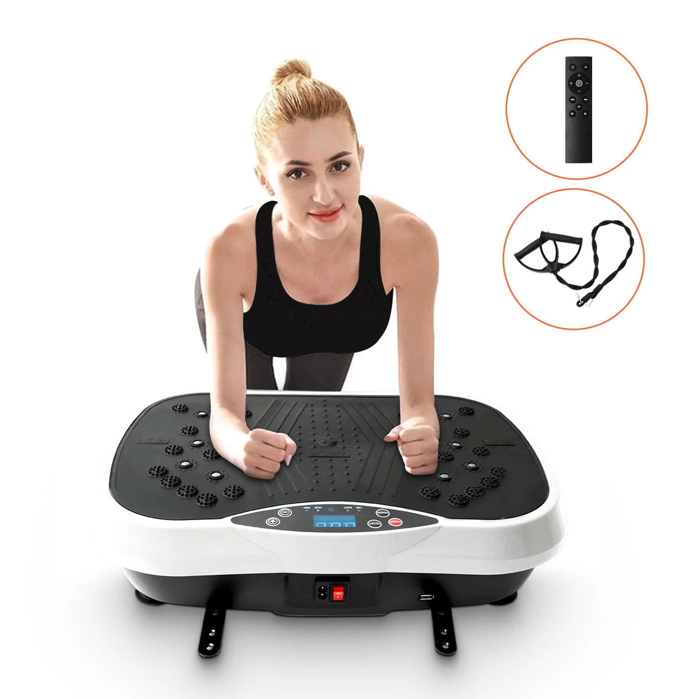 Vibration Plate Exercise Machine Fat Burn Whole Body Workout by Home for Health and Beauty
