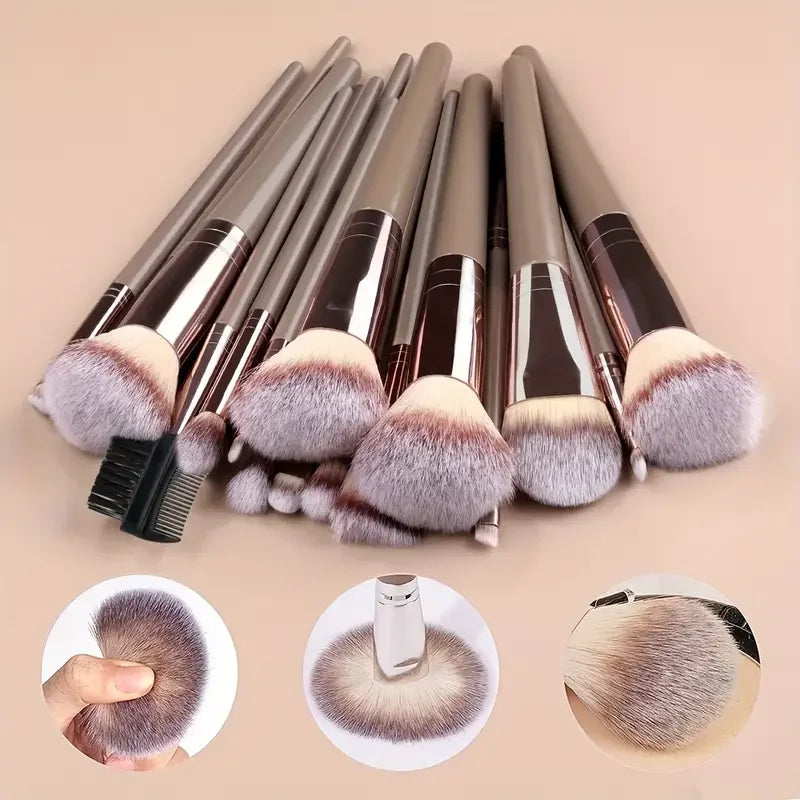 Brush Professional Makeup Brush Set With Goat Hair Synthetic Tools