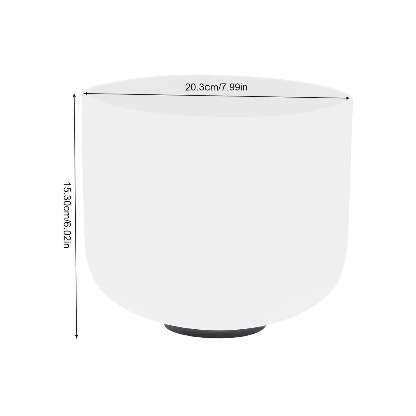 Perfect Pitch Crystal Sing Bowl for Mindfulness and Sound Healing