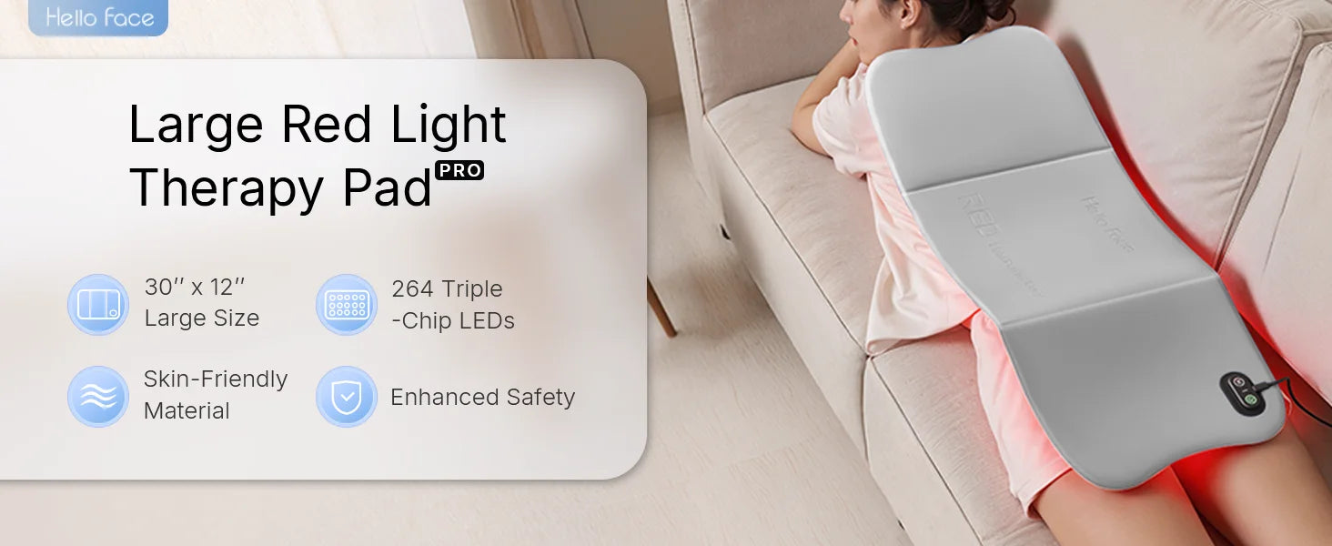 Large Red Light Mat Portable Near Infrared 660nm & 850nm Extra Long 30&