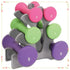 20 lb Hourglass Neoprene Dumbbell Set with A-Frame, Non-Slip Grips for Home Gym and Strength Training by Home for Health and Beauty