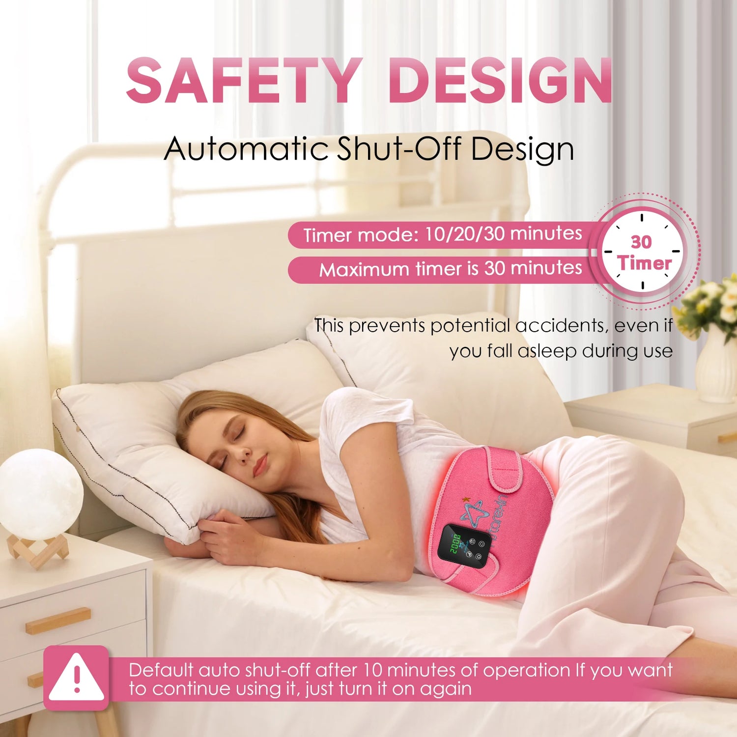 Red Light Infrared Therapy Belt Menstrual Pain Relief by Home for Health and Beauty