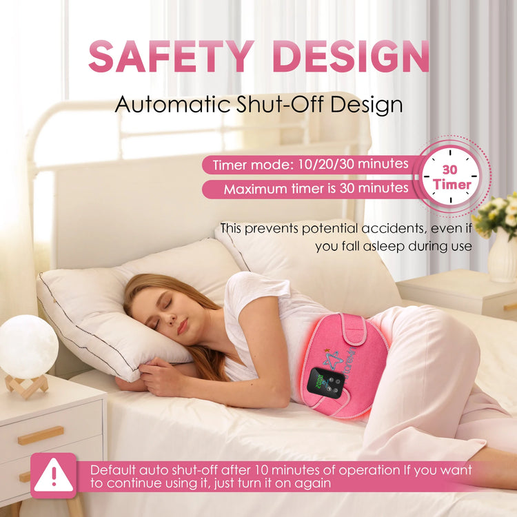 Red Light Infrared Therapy Belt Menstrual Pain Relief by Home for Health and Beauty